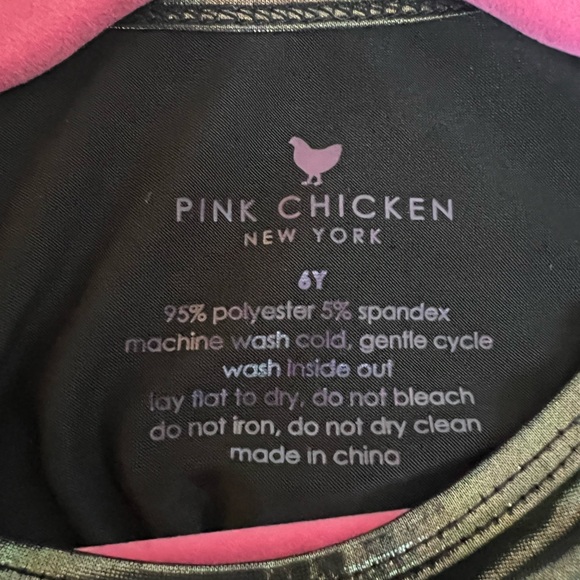 Pink Chicken Rainbow Metallic Dress - Picture 4 of 4